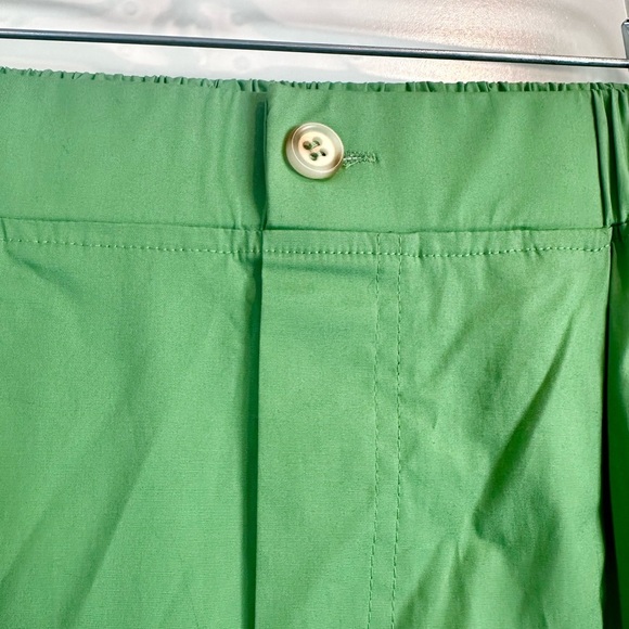 NWT Anthropologie The Korner Cropped Green Trousers Size 4 - Picture 4 of 7